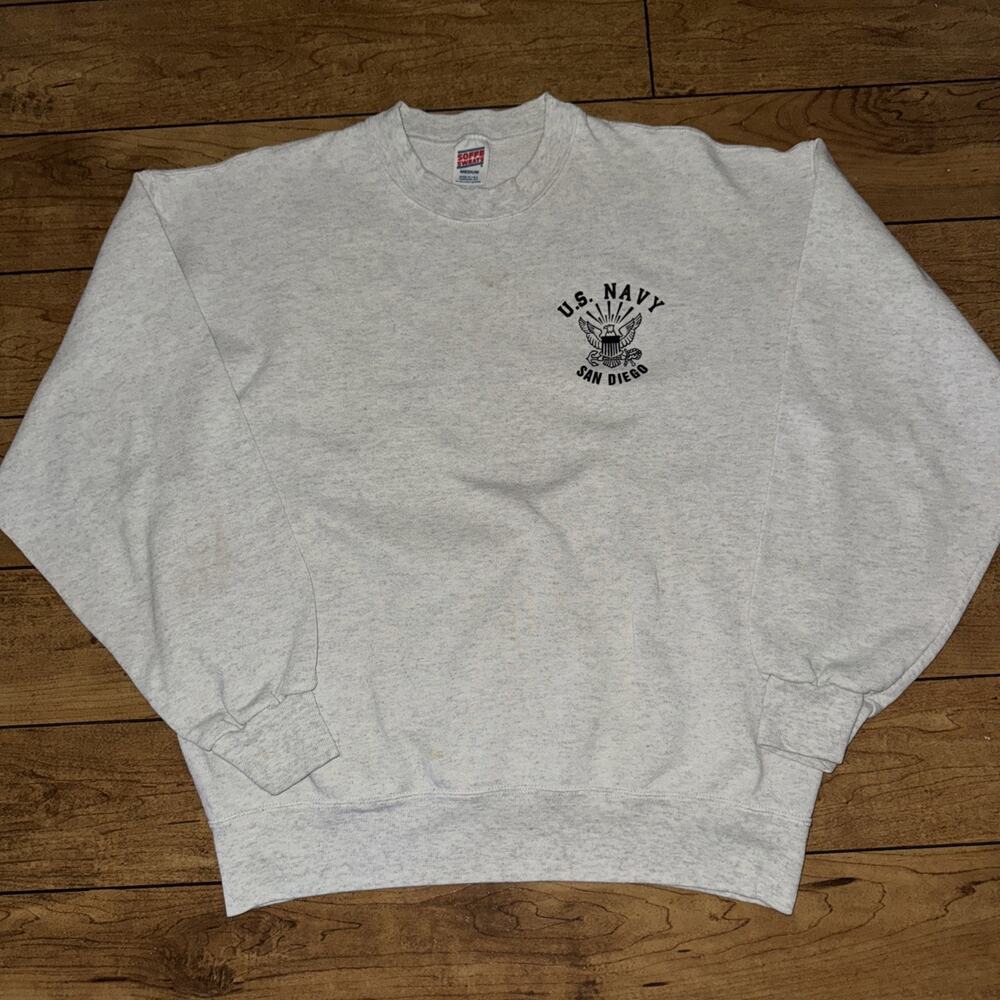 Vintage Soffe US Navy Crewneck Sweater Greg Medium 21x24